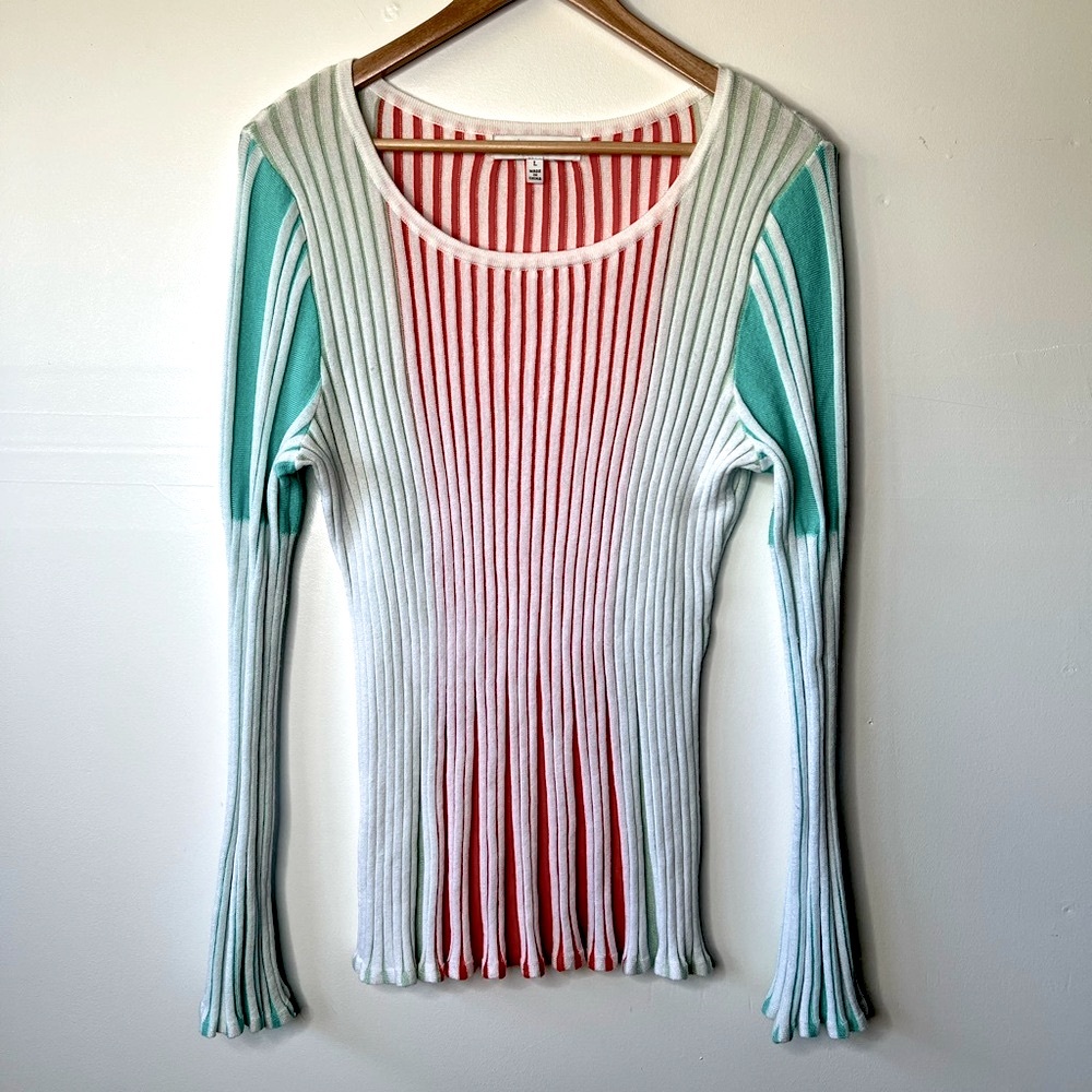 Fever Ribbed Knit Sweater, L